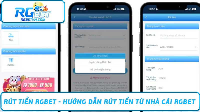 Rút tiền RGBET - Hướng dẫn rút tiền từ nhà cái RGBET 